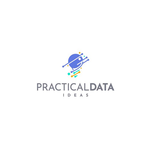 Help me create a fun logo that conveys sharing ideas on using data-ontwerp door NuriCreative