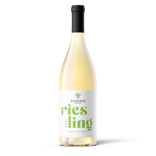 Modern label design for a house wine in a wine bar called VININO Design by Shark1@