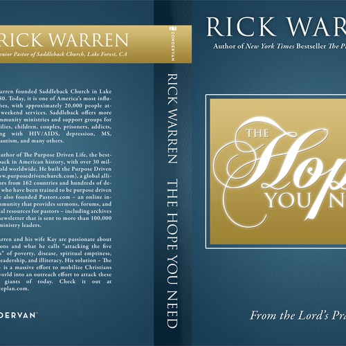 Design Rick Warren's New Book Cover Design réalisé par wsmith