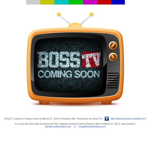 BOSSTV NEEDS COMING SOON WEB PAGE デザイン by l.desideri86