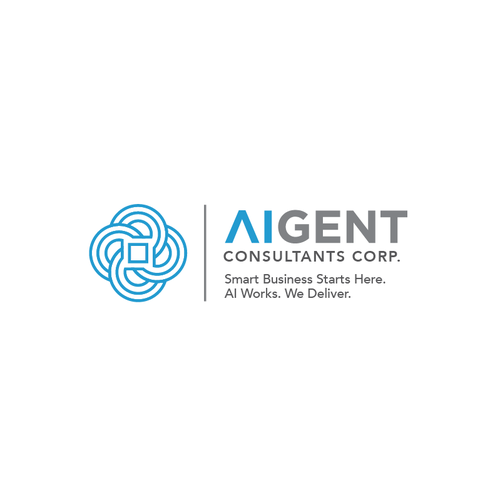 AI Agent Company: Appealing to small to medium sized businesses. Design by atmeka