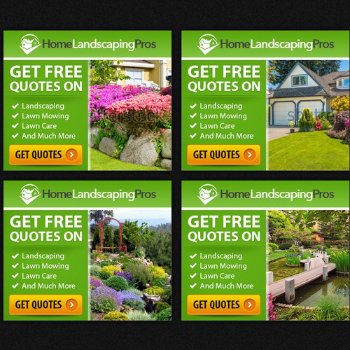 Fun and Exciting Landscaping Banner Ad Design by ♔Mecolvin™