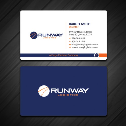Design di Runway Logistics Business Card di Rskylight