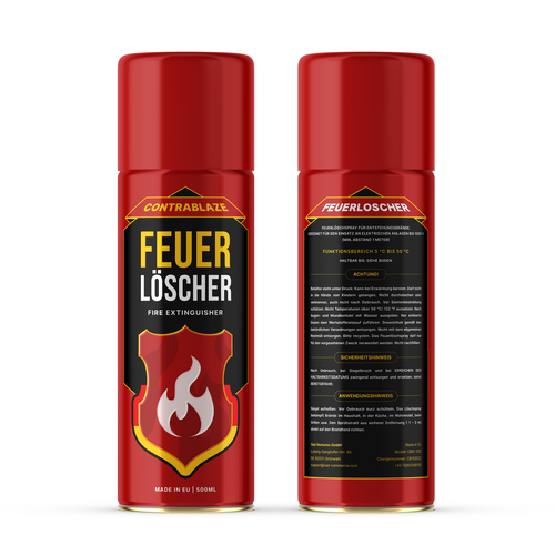 Fire Extinguisher Spray Design Design by Reka Rekzer