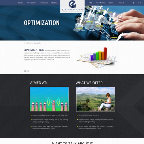 Parallax Website Design Wanted for Ekspresa Diseño de DezignLAB