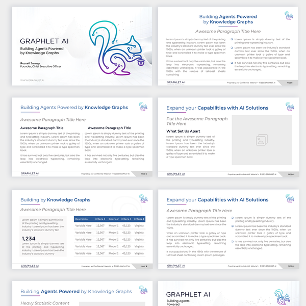 Google Slides Template for Knowledge Graph Consultancy