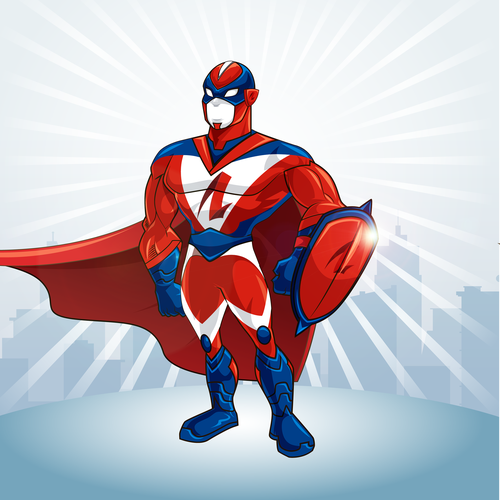 Design an Awesome Superhero Mascot for Insurance Firm Design by fredostyle