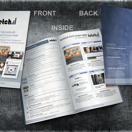 Create the next brochure design for social media SaaS brochure デザイン by Hadi (Achiver)