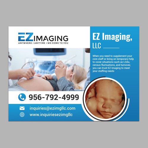 ULTRASOUND STAFFING CARD/FLYER Diseño de idea@Dotcom