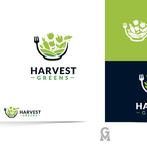 New Fast Casual Greens Based Food Concept Design our Signage, Logo to launch our concept Design by M.G. designs