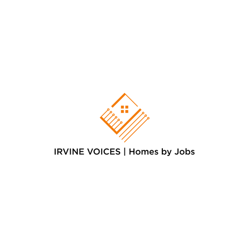 Irvine Voices - Homes for Jobs Logo Design by greatest™
