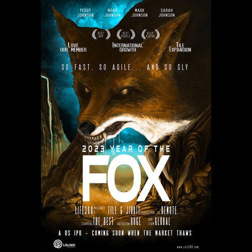 Life360 2023 Year of the Fox Poster Design by hayamgeulis