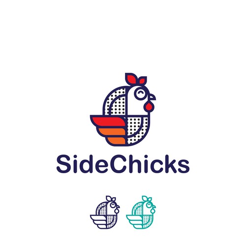 Rebranding plant based chicken chain Design by eRsiti_Art