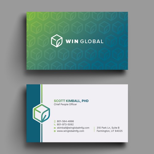 WIN Global Business Card Design Réalisé par Hasanssin