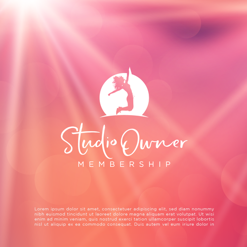 Logo for fun Dance Studio Owner Membership! 🤩 Design by workhard_design