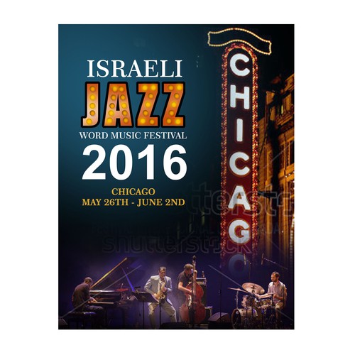 Israeli Jazz and World Music Festival Design by oedin_sarunai