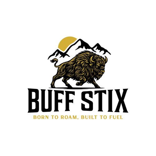 Buff Stix...Lean, Delicious, Buffalo Strong. Design by Brazuca Studio