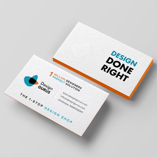 Business Card for DesignGurus.com Design by Birendra Chandra Das