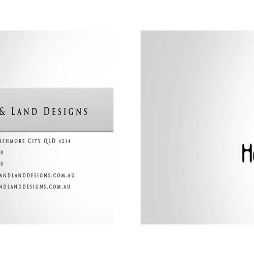 Create the next stationery for Home and Land Designs  Design by PointIdea