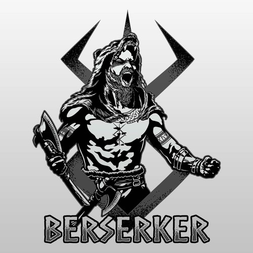 Create the design for the "Berserker" t-shirt Réalisé par INKSPITJUNKIE