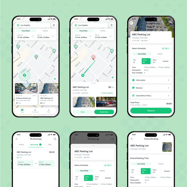 Design by Kawaiann titled "Parking Finder App"