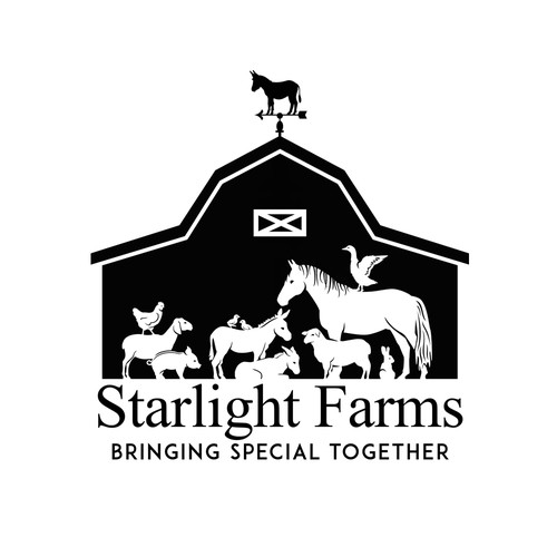 feel good farm/ animal logo for "special needs" children Design by Linduska