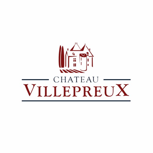 Karen FariaさんのModern new logo for French chateau and vineyardデザイン