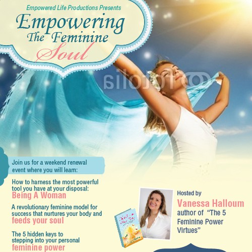 New postcard or flyer wanted for Empowering the Feminine Soul Ontwerp door Gisela Benitez