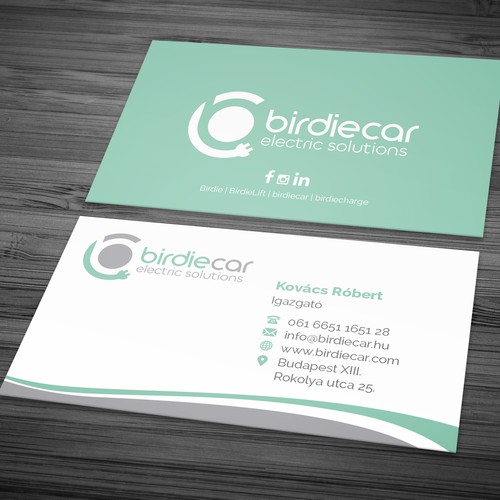 business card for company called birdie Design by CAngela