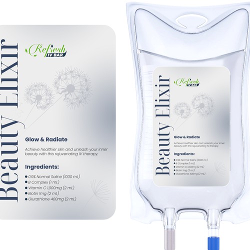 Design Labels for IV Bags Design by susubayramm (insta)