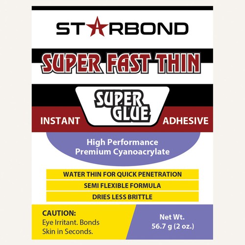 Create the most eyecatching, retailfriendly super glue product label