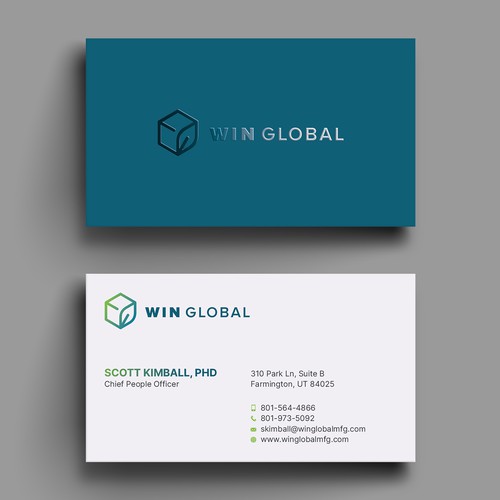 WIN Global Business Card Design Design réalisé par Hasanssin