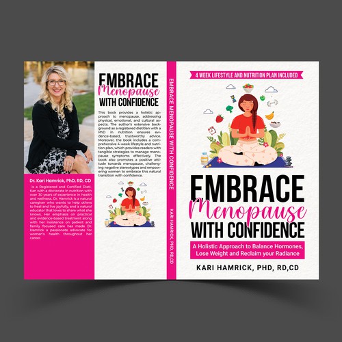 Design a holistic health book cover for midlife women seeking empowerment Design by The Cloud Digital