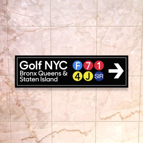 Design a Logo for a nyc Golf course mansgement company use color black/NYC theme Design by _roe