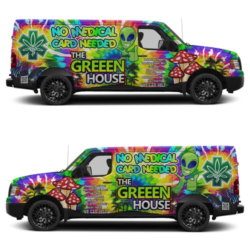 Design Psychedelic Alien, Mushroom and Hippy Design Needed for Food Truck por aricaturrash