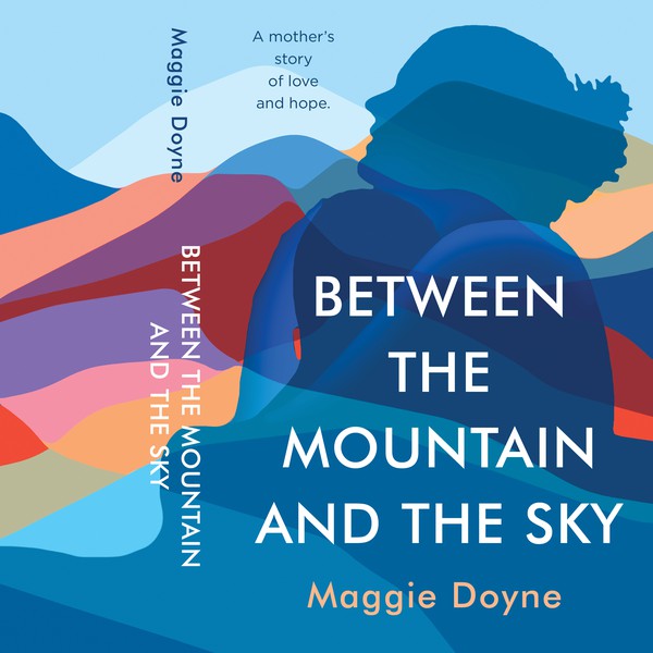 Between The Mountain And The Sky Documentary Book cover design - sci-fi human/technology integration / artificial