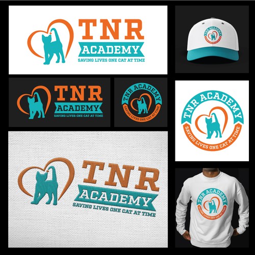 Calling all cat lovers! Design an online TNR (Trap-Neuter-Return) Academy logo and save cats! Design by THE DESIGNSTER