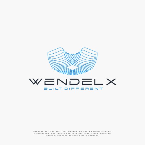 Luxury Logo Design for Wendel X — A Premium Construction Brand Built Different Design by NouNouArt