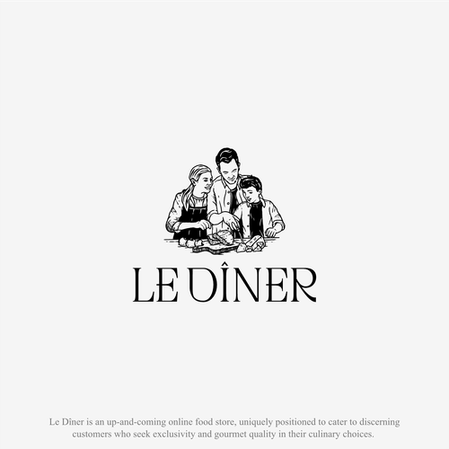 Create the Signature Identity for 'Le Dîner' - A Gourmet Odyssey Awaits! Design by deer203A