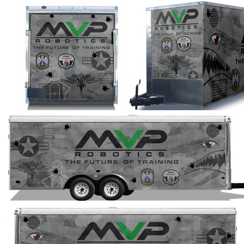 DESIGN A TRAILER WRAP FOR MILITARY ROBOTS - MVP ROBOTICS Design by ssrihayak