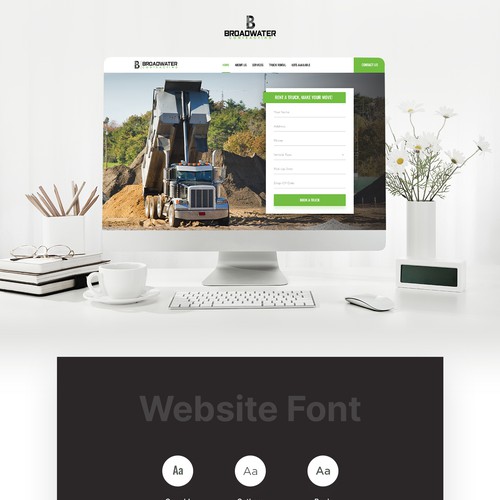 Trucking redesign of website Design by MercClass