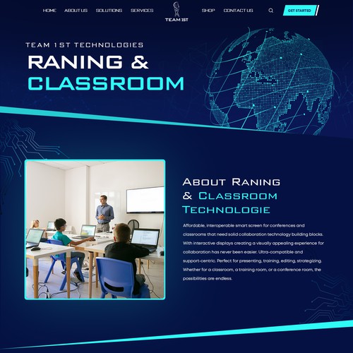 Technology Solutions Provider Website Design Framework Design by Adventix