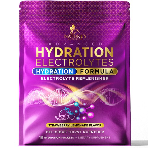 Refreshing Hydration Electrolytes Design Needed for Nature's Nutrition Design by agooshe