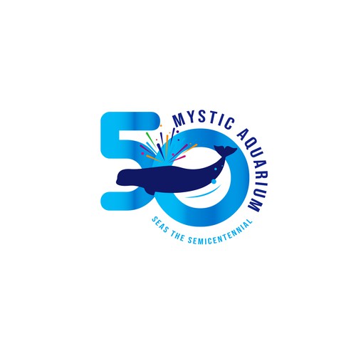 Mystic Aquarium Needs Special logo for 50th Year Anniversary Design by Passionately Curious