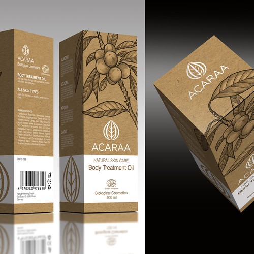 Creative Packaging Design for Natural Cosmetic Line Design by sapienpack