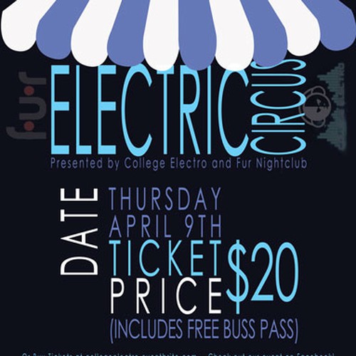New postcard or flyer wanted for ELECTRIC CIRCUS Ontwerp door Kaila Leigh