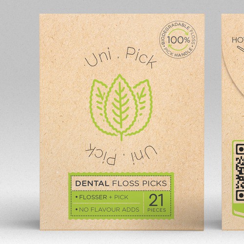 We need a Clean & Minimum design for our first Smart packaging dental floss picks product Design by O!shine-design