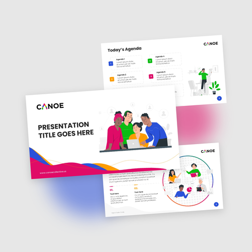 Fun, creative slide deck template needed for nonprofit presentations Design by RidhoFrahman