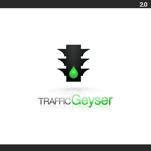 T-R-A-F-F-I-C   g-e-y-s-e-r  Logo Design by frank jefferis