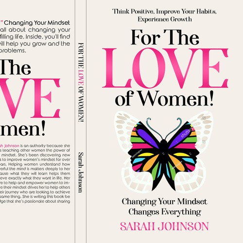 Creative book cover for the ultimate self help guide for women! Design by LSDdesign
